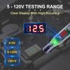Digital Auto Circuit Tester for Car Fuse Check Electrical Diagnostic Tool 12V/24V 90V LED Car Test Light Pen Type Voltage Tester