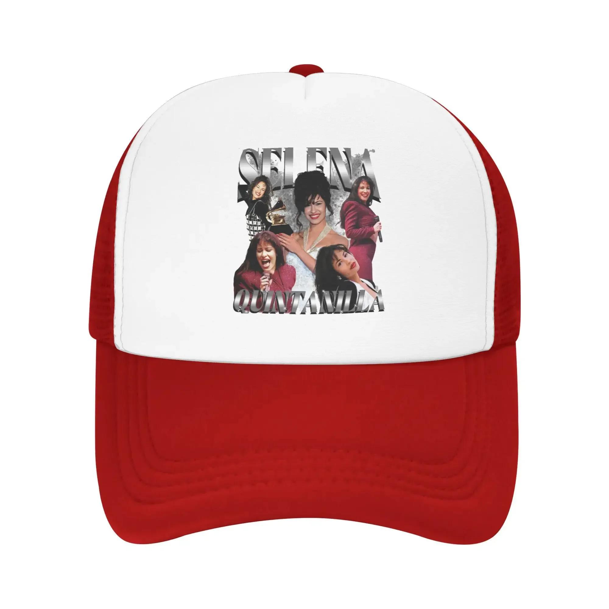 

Stage Charm Selena Quintanilla Album Singer Fans Sport Mesh Baseball Caps Unisex Spring Unisex Beach Sunscreen Hats Trucker Cap One Size