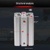 SDA Mini Pneumatic Cylinder, High Thrust, Thin Type, Bore Sizes 20/25/32/40/50