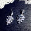 New Crystal Pendant Earrings with Zirconia Gorgeous Girls' Wedding Party Fashion Jewelry Light Luxury Personalized