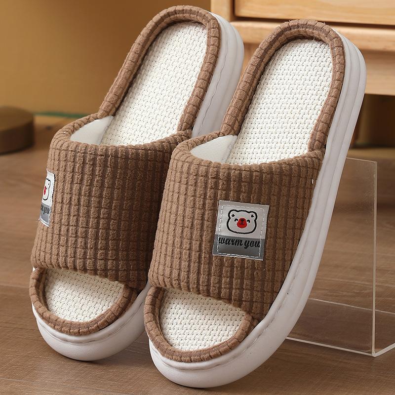 

Женские модные черные тапочки с бантом на толстой подошве - Удобная обувь для дома/улицы на все сезоны, Сандалии на все сезоны 42-43