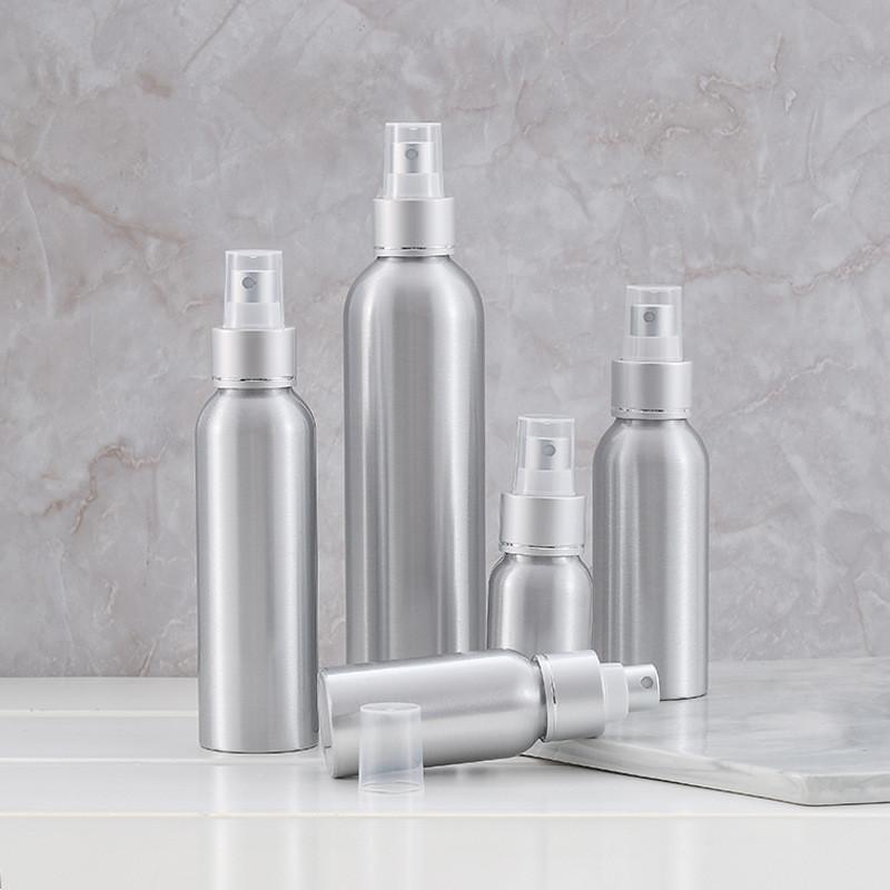 50/100/120/150/200/250Ml Empty Aluminum Spray Bottle Cosmetic Bottle Mini Metal Atomizer Bottles Travel Size For Cosmetics