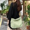 Fashion Casual Bag Simple Shoulder Bag Crossbody Bags for Girl Teen Versatile Messenger Bag Large Capacity Travel Bag  White