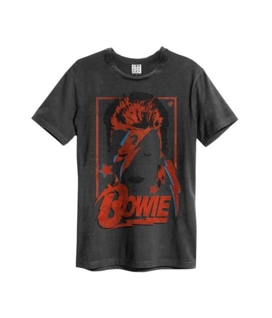 David Bowie - Aladdin Sane Amplified Vintage Charcoal T Shirt M