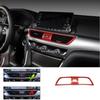 For Honda Accord 10th Gen 2018   Carbon Fiber Style Interior Dashboard Air Vent AC Outlet Cover Molding Trim Decals