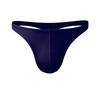 Men's Low-Waist Pure Color U-Convex Elastic Tight Sexy T-Panties Ice Silk Slippery Butt-Revealing Thong Breathable T-Pants