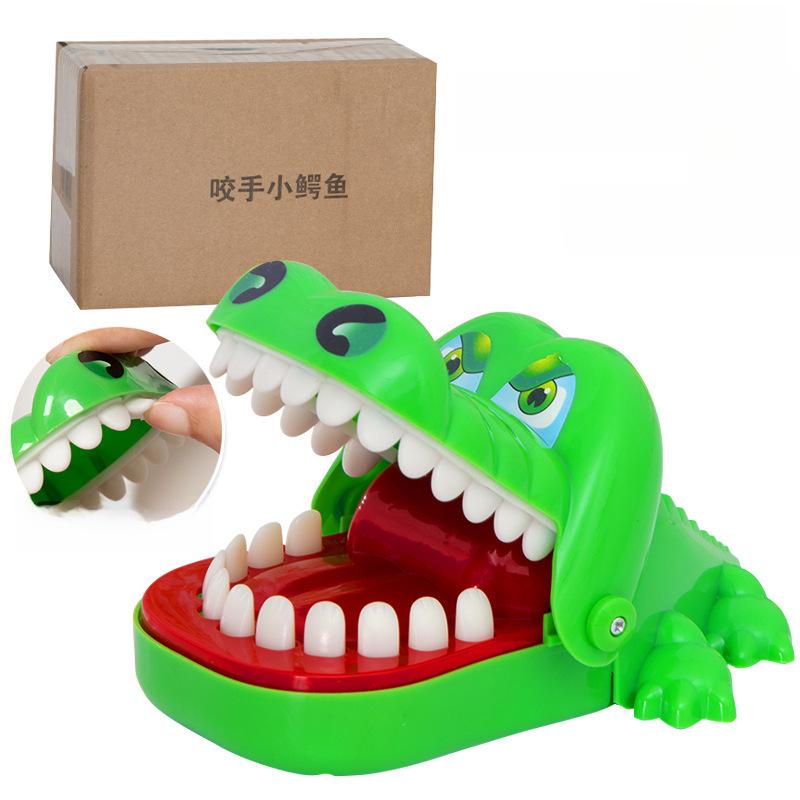 

Детские игрушки-розыгрыши со звуком и светом «Крокодил» и «Акула», идеально подходящие для детей 4–6 лет зелёный