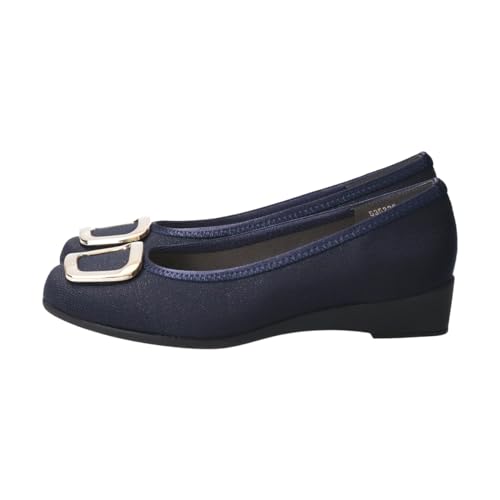 Bridget Birkin Walk Women's Metal Buckle Walking Pumps, Blue, Size 23.0 Cm, 535220