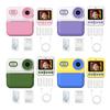Instant Print Camera Mini Thermal Label Printer with 3 Roller Photo Paper 1500mAh for Girls Boys Christmas Birthday Gifts