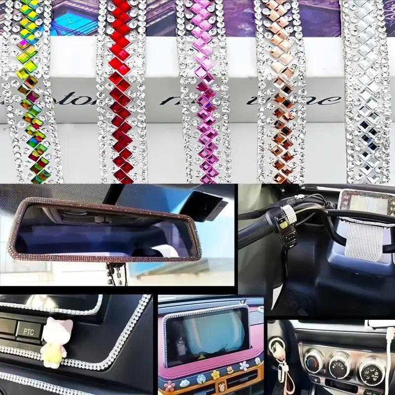 3Yards/Roll Embellishments Sparkling Rhinestone Tape Dresses Decoration Glass DIY Bag & Box Jewelry Making Parts Crystal Ribbon