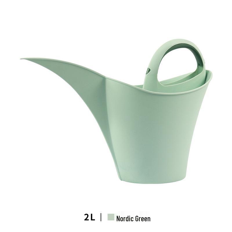Long-Spout Plastic Watering Can for Outdoor Gardens