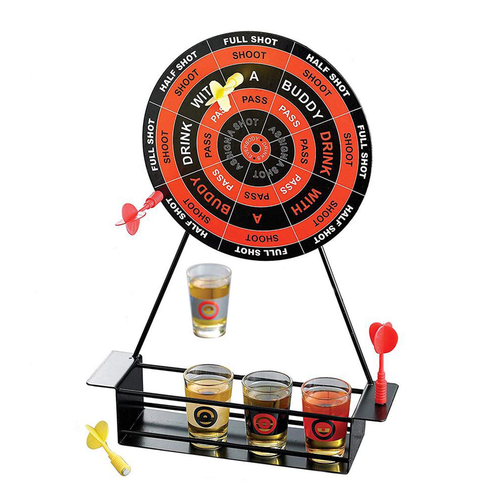 

Darts Shot Set Game Magnetic Dart Shot Game Wineware With Cup Iron Frame