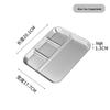 5-Compartment BBQ Dipping Sauce Plate