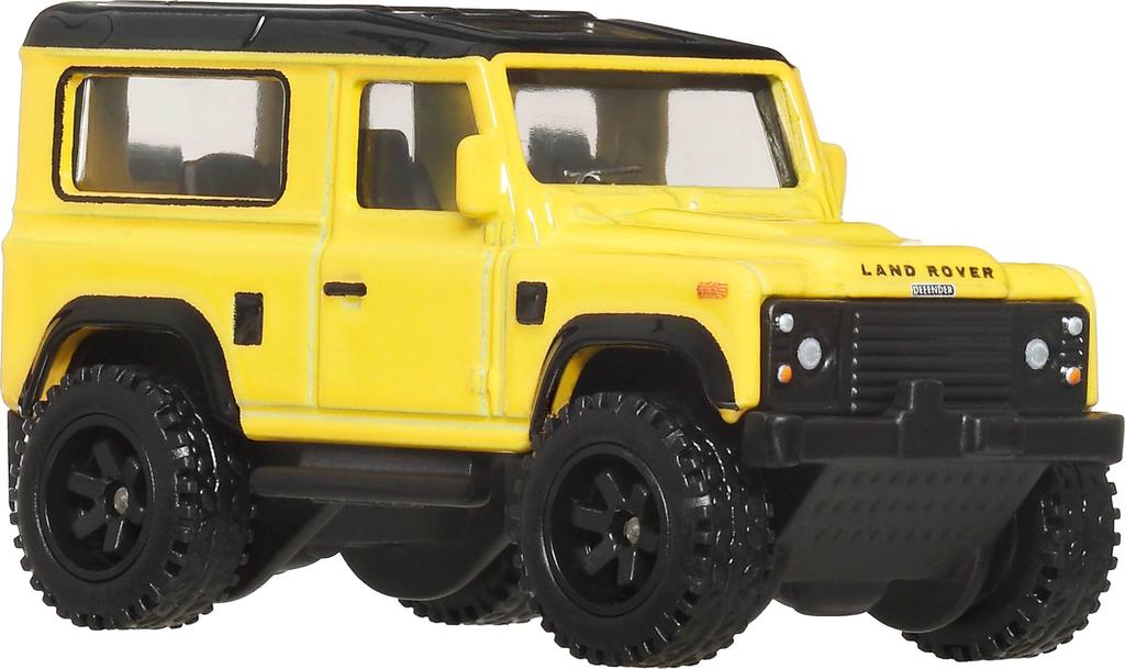 Hot Wheels Car Culture Off-Road Land Rover Defender 90 Vehicle Toy, Yellow, JBK74, for Ages 3 and Up