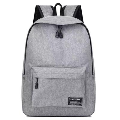 Students Large Capacity Schoolbag Solid Color Simple Shoulder Bag Travel Backpack Computer Bag