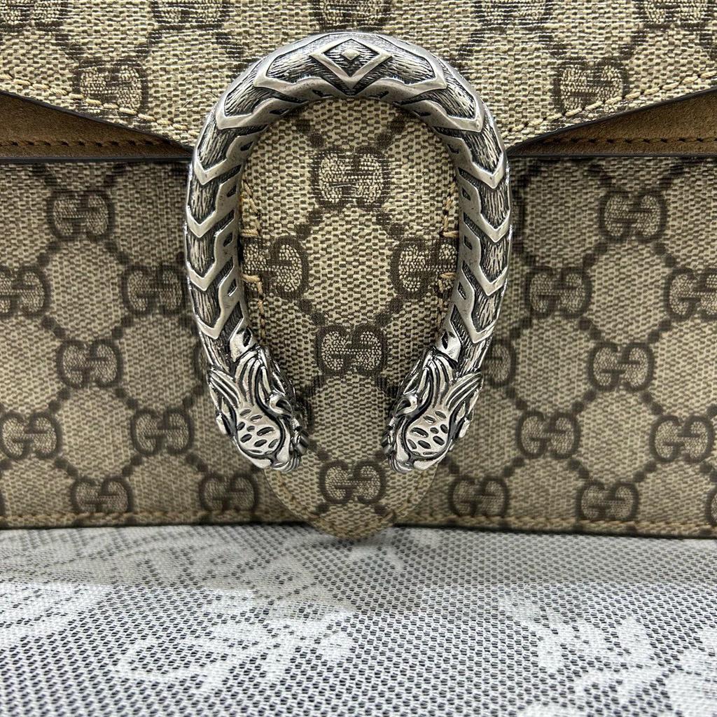 [Pre-Owned] Dionysus Tiger Head Buckle Logo Canvas Crossbody Shoulder Bag Small - Very Good #1CTQRXB