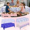 Purple Aluminum Film Tablecloth, Party Cartoon Children's Birthday Decoration Items, Set Up Party Dessert Table, Table Decoration Tablecloth.