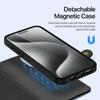 For iPhone 15 Pro Max Case DUX DUCIS Lawa Series Detachable Magnetic Cowhide Leather Cover Zipper Wallet