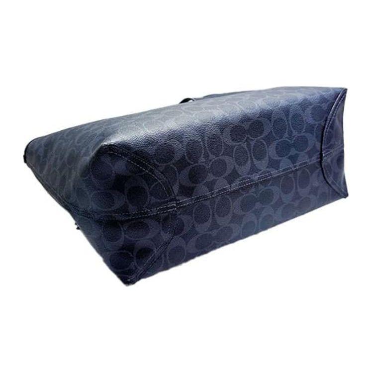 Coach City Canvas Magnetverschluss Logo Tragetasche Damen Tragetasche Mitternachtsblau CP074-SVN2V