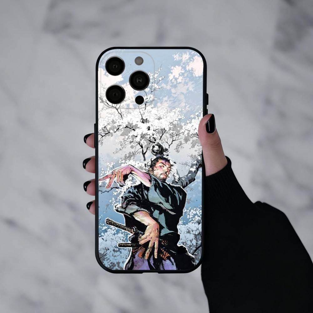 M-Miyamoto V-Vagabond M-Musashi   Phone Case Silicone Soft For IPhone 17pro 16 15 14 13 12 11 X XR Plus Pro Max Plus