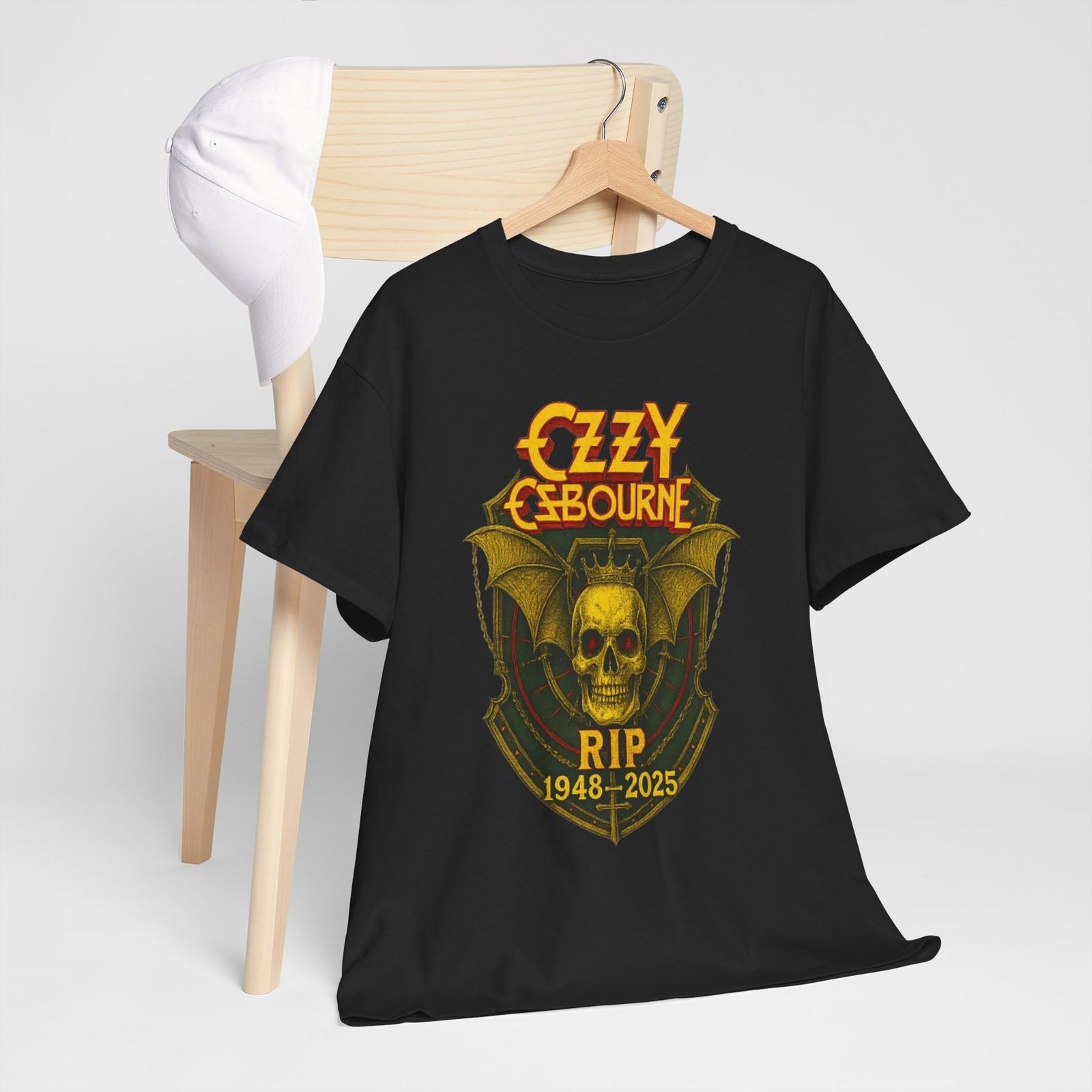 

Ozzy Osbourne RIP Memorial Graphic T Shirts 19482025 Skull Bat Wings Tribute Rock Man Cototn Shirt Thank You for Your Memories 4XL