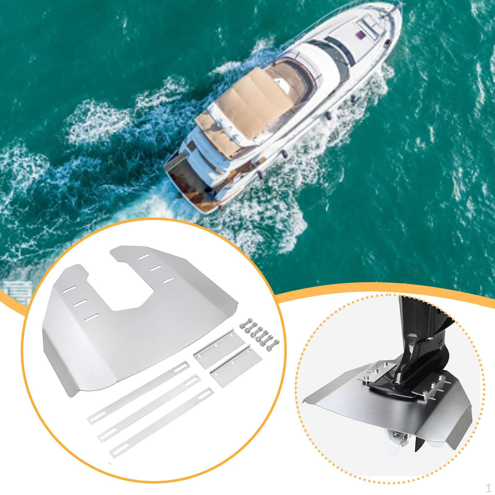 

Boat Hydrofoil Stabilizer Accessory Stainless Steel Outboard Motor Stabiliser Wave Suppression Plate