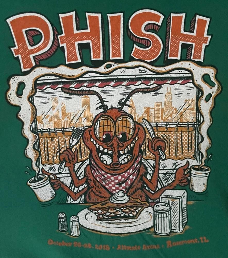 Phish Осенний тур 2018 Allstate Arena Хлопковая унисекс футболка от S до 5XL M645 Унисекс футболка XXXXL