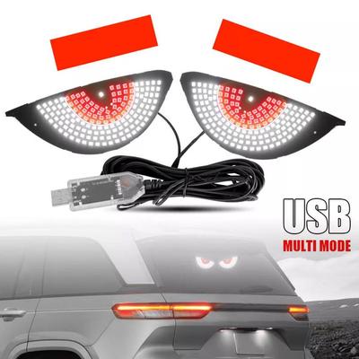 Auto Heckscheibe Ausdruckslichter LED Streifen Licht Augenstecker Anzeigeleuchten Panel Dekorative Wind U5V4