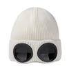 Windproof Ski Beanie with Goggles Warm Knitted Woolen Hat for Men & Women Thermal Headwear for Cold Weather Winter Outdoor Gear