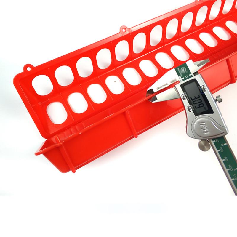 Thickened Bird  Food  Box Anti-throwing Design Convenient 3-hole Pressing Method Long Trough