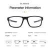Small Size Rectangular Optical Prescription Eyeglasses Sports Cycling Myopia Photochromic TR90 Glasses for Men Women 8078