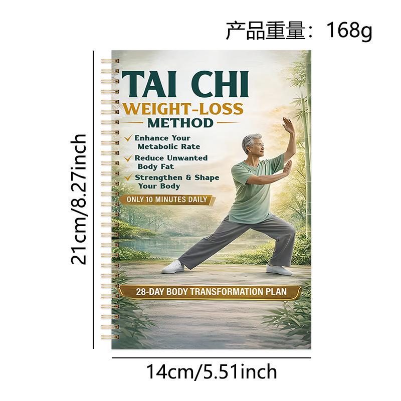 28 Day Tai Chi Walking Weight Loss Plan Journal For Seniors