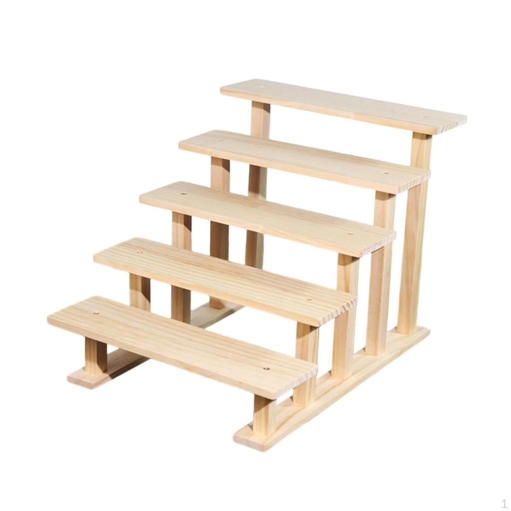 Wood Display Riser Cupcake Stand Decorative Figure Perfume Organizer for Figures