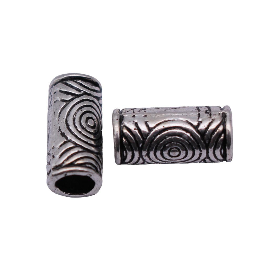 Tribal Pattern Tube Beads Charms Braided Spacer Beading For Jewelry Materials