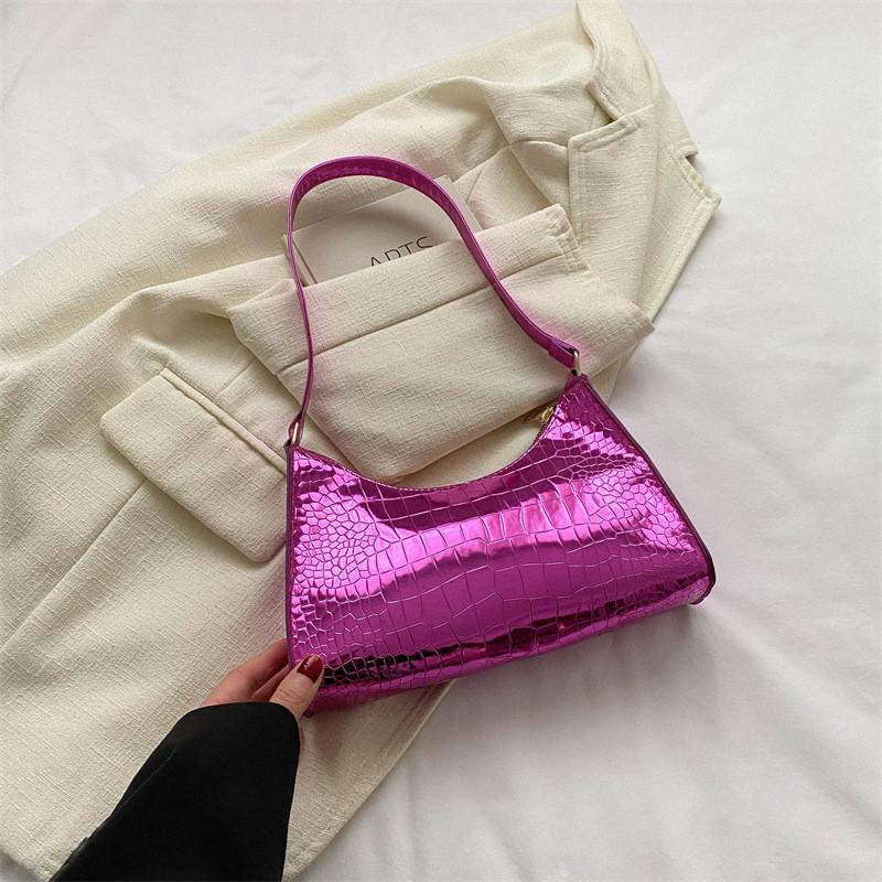 Trendy Casual Tote Bag For Women In Black Gold Green Blue Red And Fuchsia