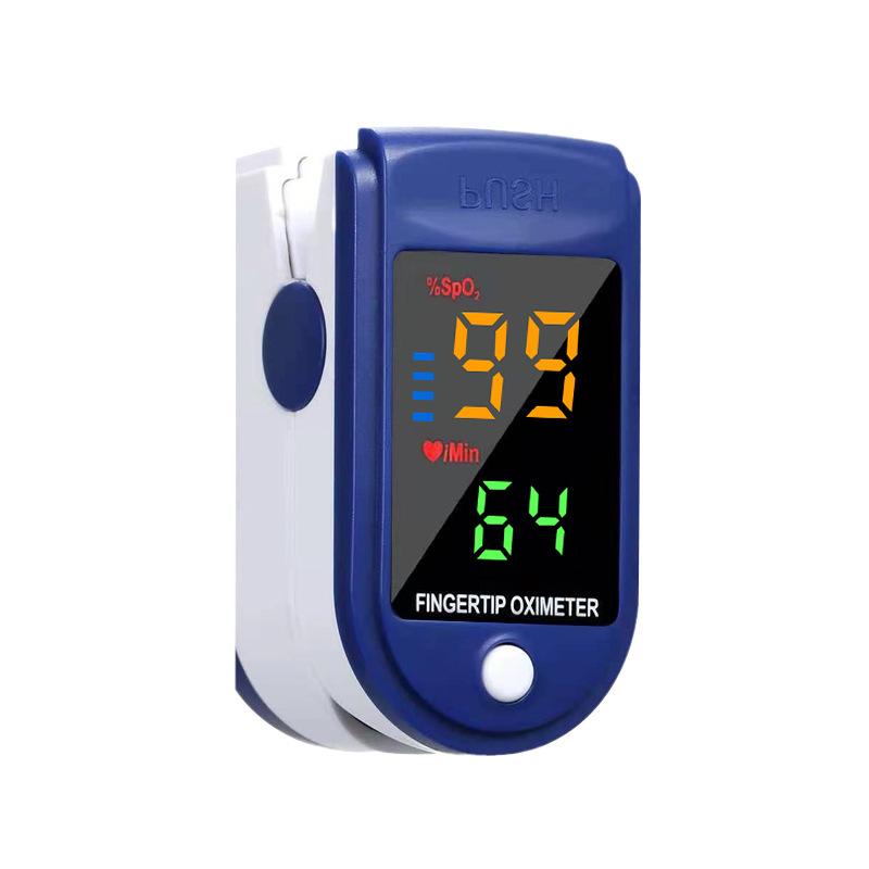 

Пульсоксиметр на палец LK87 - Монитор кислорода в крови и пульса белый/синий