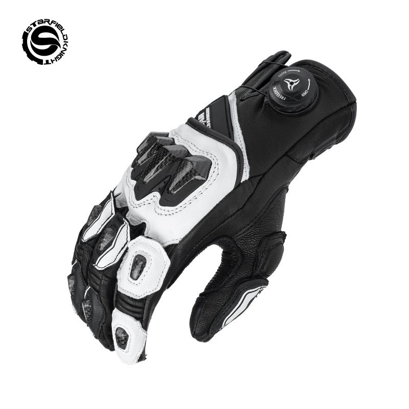 SFK Νέα Μοτοσικλετιστικά Γάντια Πλήρους Δακτύλου Γνήσιο Δέρμα Κατσικιού Αντιολισθητικά Ανθεκτικά στη Φθορά Κουμπί Προστασίας από Ανθρακονήματα Ρυθμιζόμενο Οθόνη Αφής