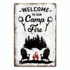 Camping Metal Posters Tin Sign Decor Vintage Plaque Metal Plate Retro Posters Wall Art Decor for Trip