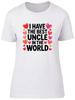 I Have the Best Uncle in the World Womens T-Shirt Ladies Gift Tee