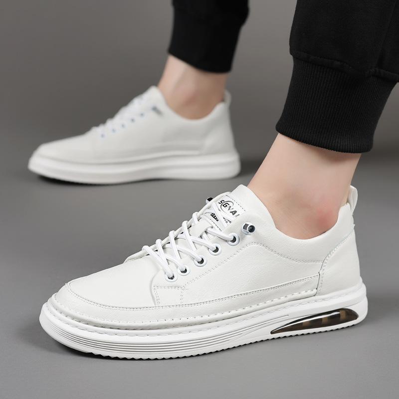 

Модные новые дизайнерские кроссовки из коровьей кожи для мужчин, модные повседневные кроссовки с мягкой подошвой для мужчин, весна-осень, спортивные кроссовки Zapatos De Hombre 38