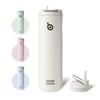 BOTTLE BOTTLE Insulated Water Bottle 24oz with Straw Lid and Handle for Sports Travel Gym Stainless Steel Water Bottles Double-Wall Vacuum Metal
