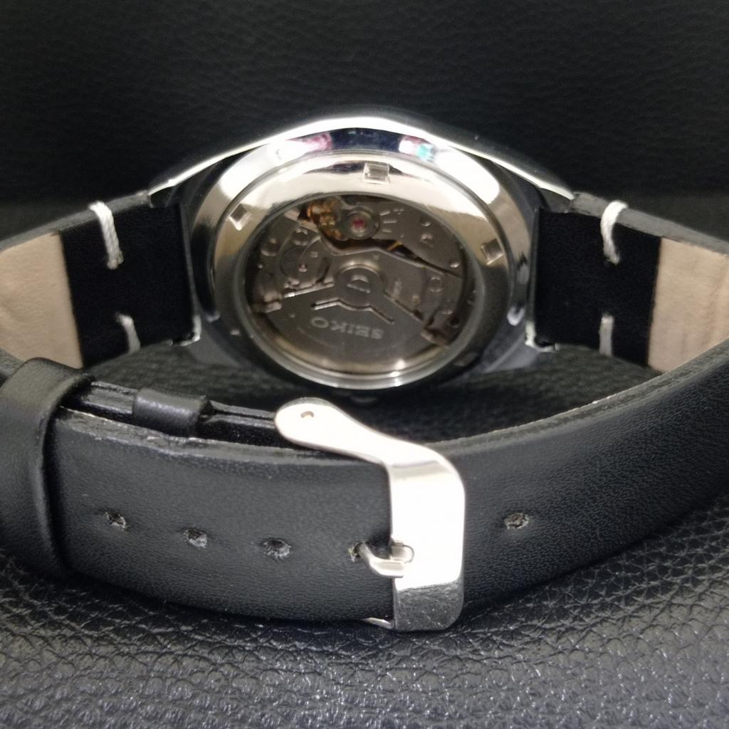 JAPAN VINTAGE REFURBISHED SEIKO 5 AUTOMATIC 6309A MENS WHITE WATCH A441724-1 Sk-a441724