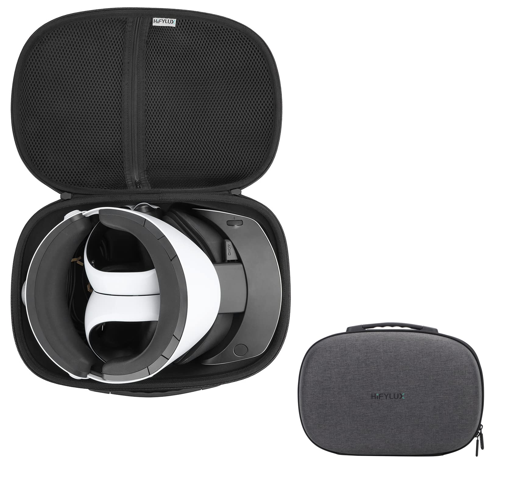 

SHEAWA Чохол для PS VR2 Чохол для зберігання Чохол для перенесення Сумка Ударостійкий Жорсткий чохол з EVA Може зберігати аксесуари, такі як основний блок PlayStation VR2, контролер,