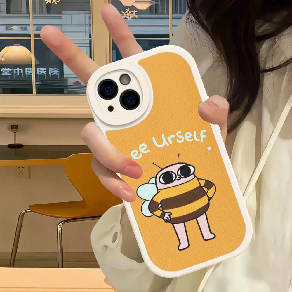 Ketnipz Cartoon Leather Phone Case For IPhone 15 14 13 Pro Max 12 11 16 Plus Phone Cover