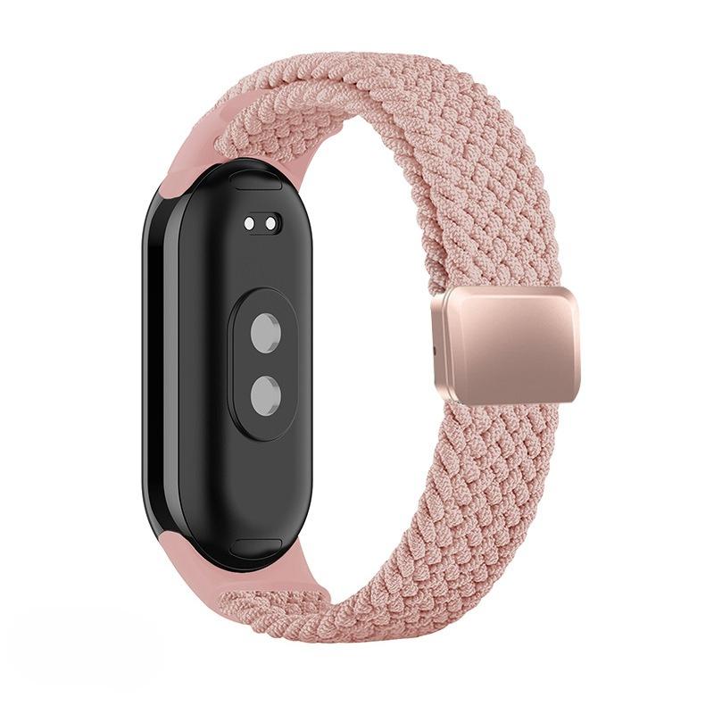 Braided Nylon WatchBand Strap For Xiaomi Mi Band 10 Smart Wristband Braided Elastic Weave Bracelet Miband 8 9 Watchstrap