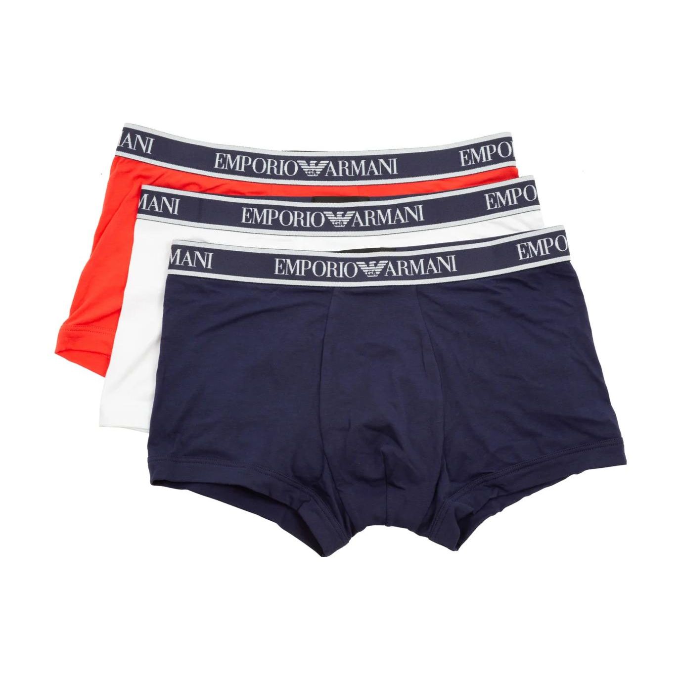 

Emporio Armani Мужские боксеры однотонные с принтом логотипа-буквы SS23 3 шт. Нижнее белье 111357-3R717-50736 M
