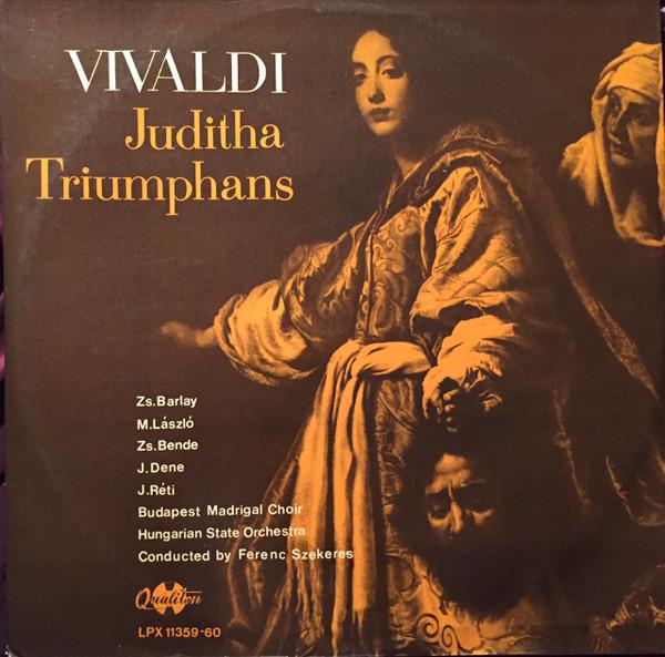 

LP Record VIVALDI Juditha Triumphans LPX1135960 QUALITON Hungary Classical Used
