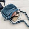 Denim Mobile Phone Bag Women's Shoulder Crossbody Bag Multi-Compartment Small Square Bag