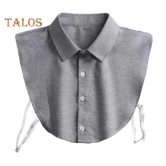 

Взрослый ложный воротник с лацканами, однобортный накладной воротник, регулируемый ремень, однотонный деловой воротник внутри офисной работы, искусственный воротник рубашки 40 серый