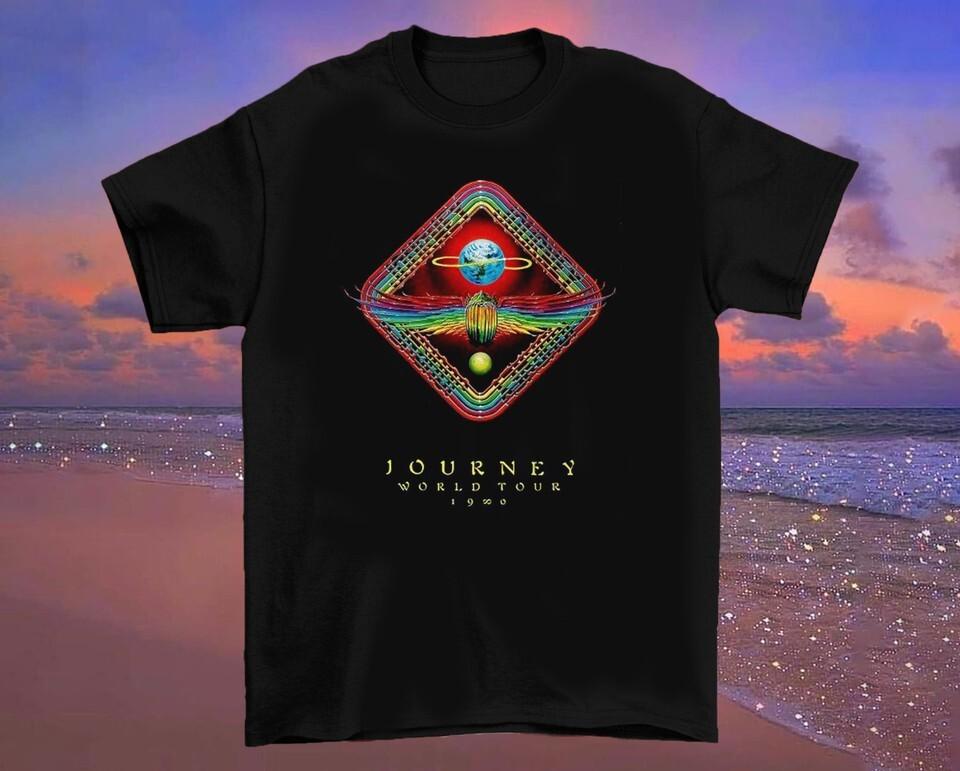 

Футболка унисекс из хлопка с альбомом мирового турне группы Journey UU1020 S